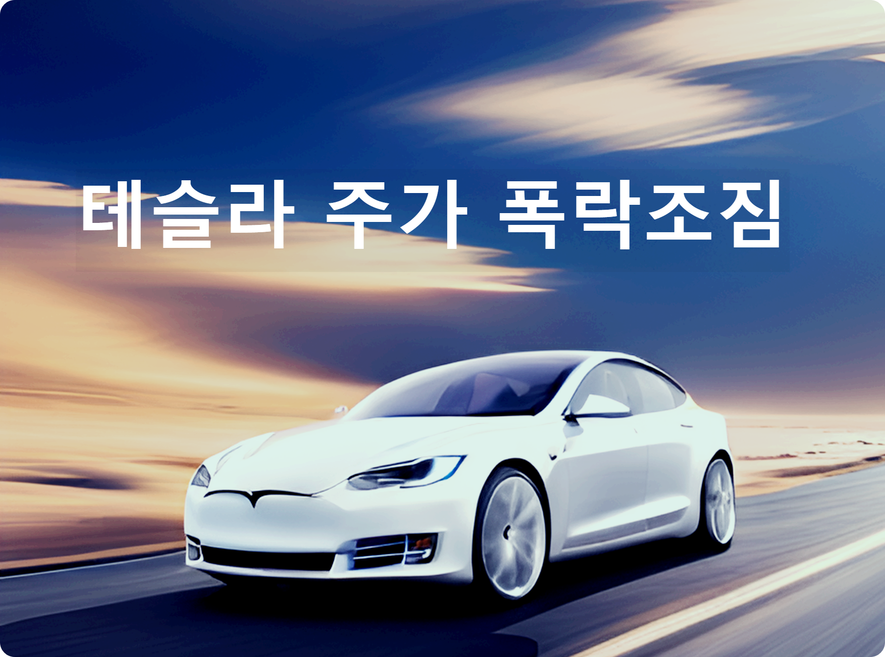  tsla테슬라 폭락조짐