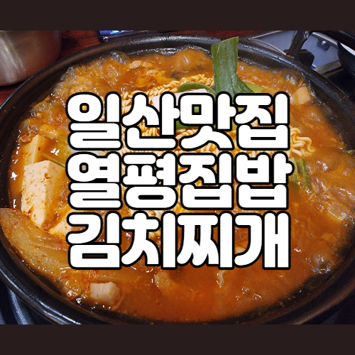  일산 장항동 맛집 돼지고기김치찌개가 존맛인 열평집밥 (+제육볶음)