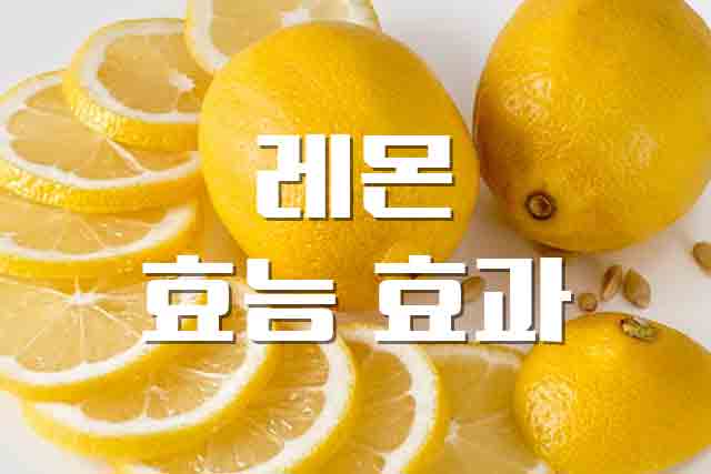 레몬 효능 효과
