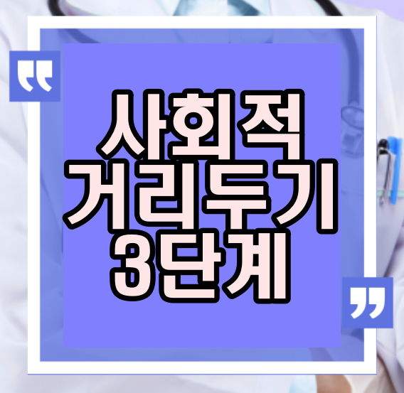  코로나 3단계 비상 사회적 거리두기 기준 방역조치
