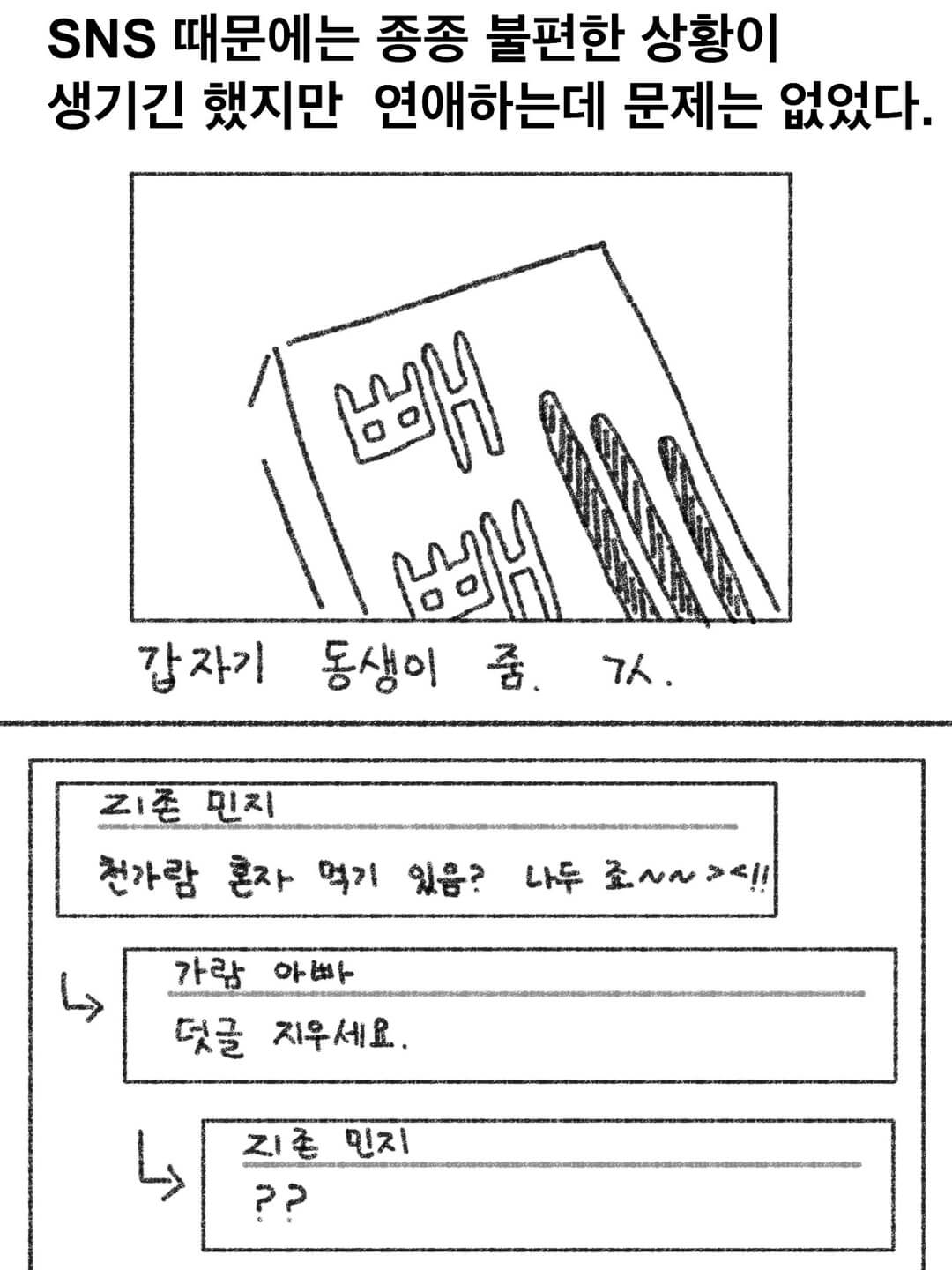 SNS 때문에는 종종 불편한 상황이 생기긴 했지만 연애하는데 문제는 없었다.