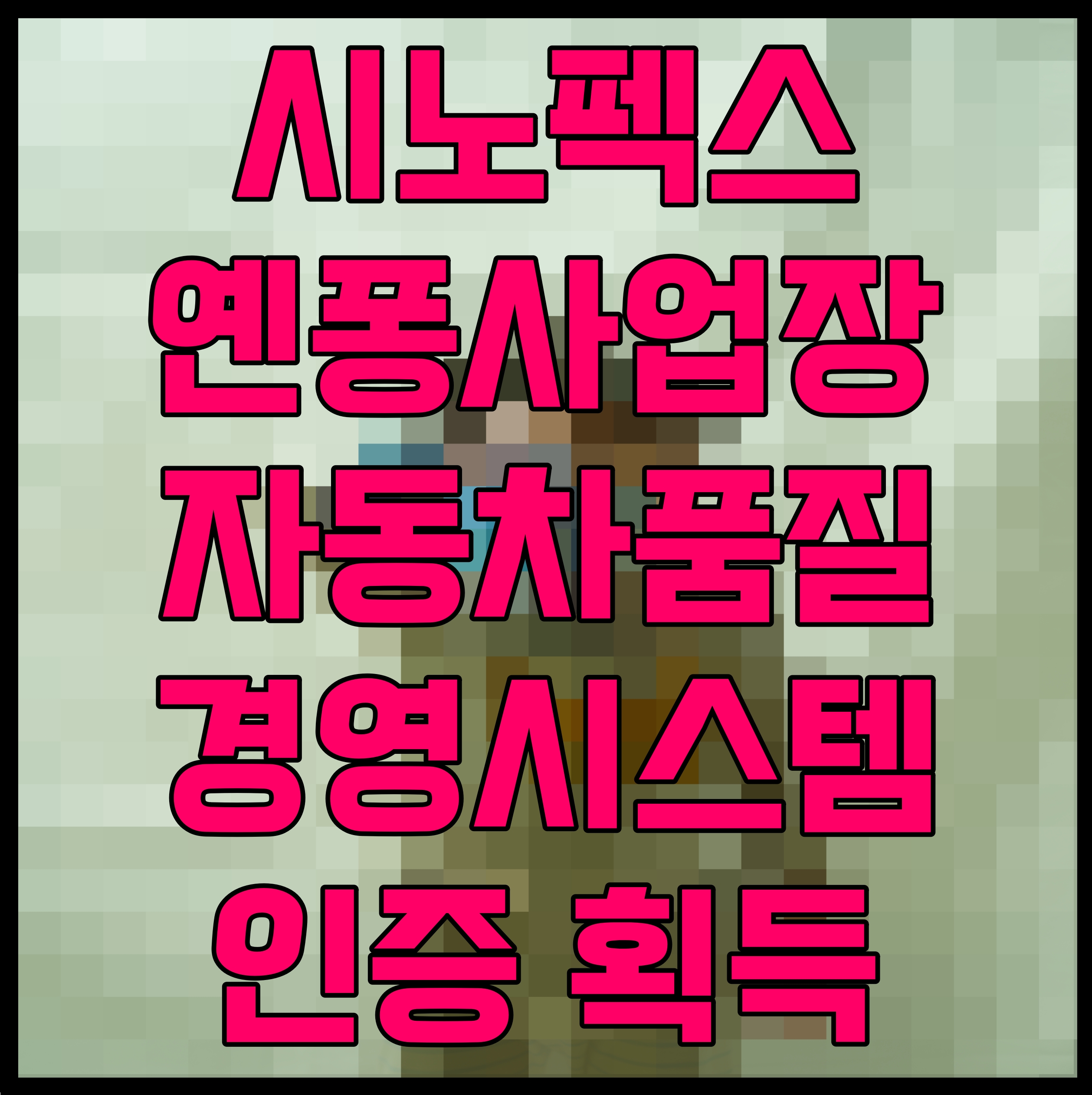  시노펙스 옌퐁사업장 자동차품질경영시스템 인증 획득