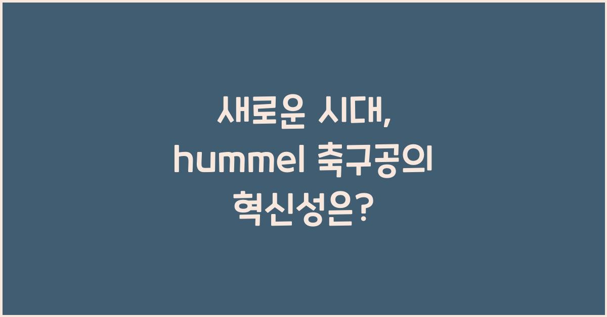 hummel 축구공