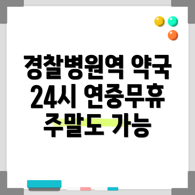 경찰병원역 24시 약국