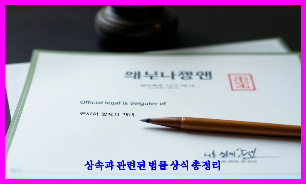 상속과 관련된 법률 상식 총정리