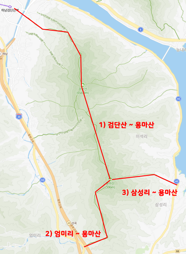 용마산 등산코스