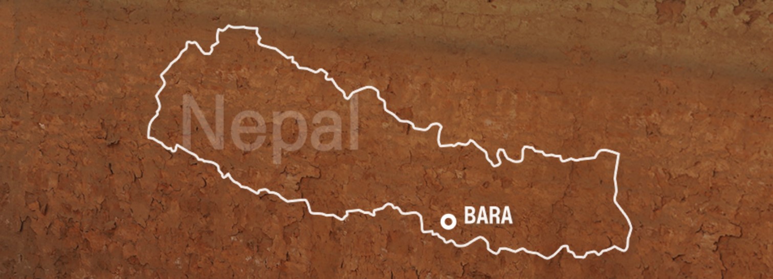 네팔의 국경도시 바라 지도