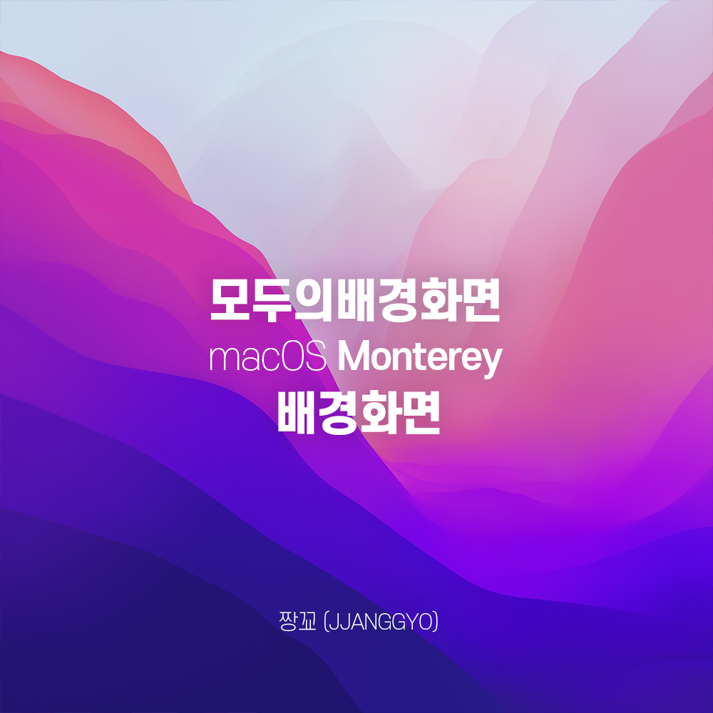  [모두의배경화면] Apple macOS Monterey (맥오에스 몬터레이) 애플 공식 배경화면 6016x6016px by 짱꾜 (jjanggyo)