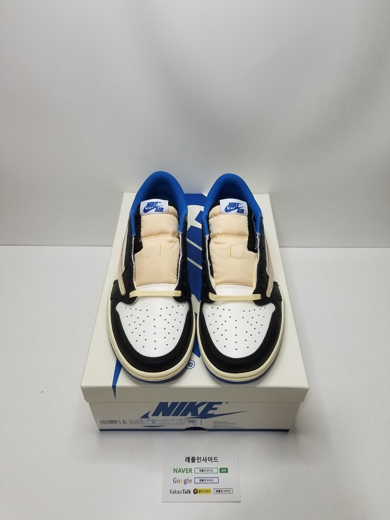  [AIR JORDAN] 트래비스 스캇 x 프라그먼트 x 에어조던1 로우 DM7866-140 남녀공용