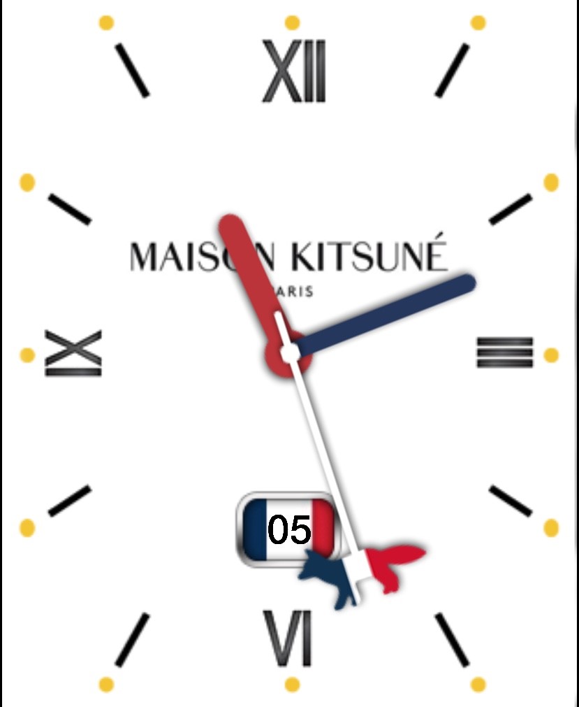 애플워치 메종키츠네 페이스 2종 공유 / clockology Maison Kitsune watch face 애플워치 메종키츠네 페이스 2종 공유 / Clockology Maison Kitsune Watch Face