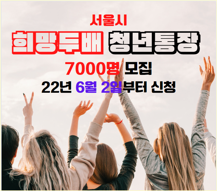  서울시 2022년 희망두배 청년통장 신규 참가자 모집 공고  6월2일부터