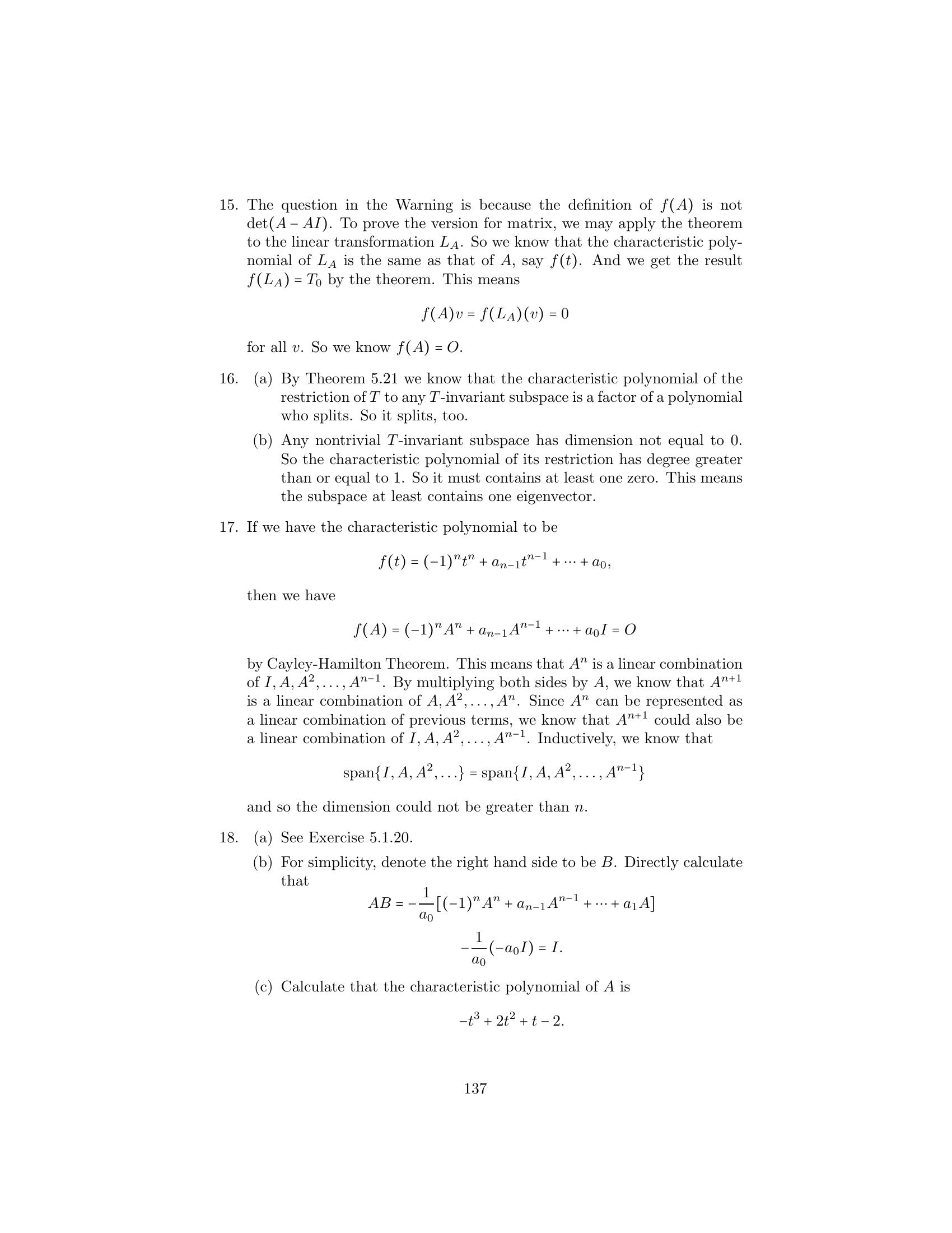 Solutions To Linear Algebra Stephen H Friedberg Fourth Edition Chapter 5