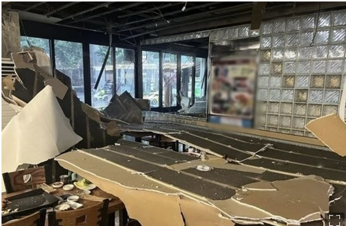  어제 13일 호우로 인천 주안동 고깃집 천장 붕괴 식사하던 손님 5명 병원 이송 광주 어린이집 천장도 붕괴