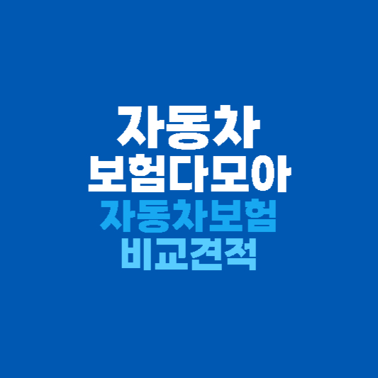 자동차 보험다모아