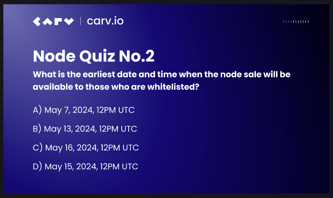 CARV Node Quiz No.2