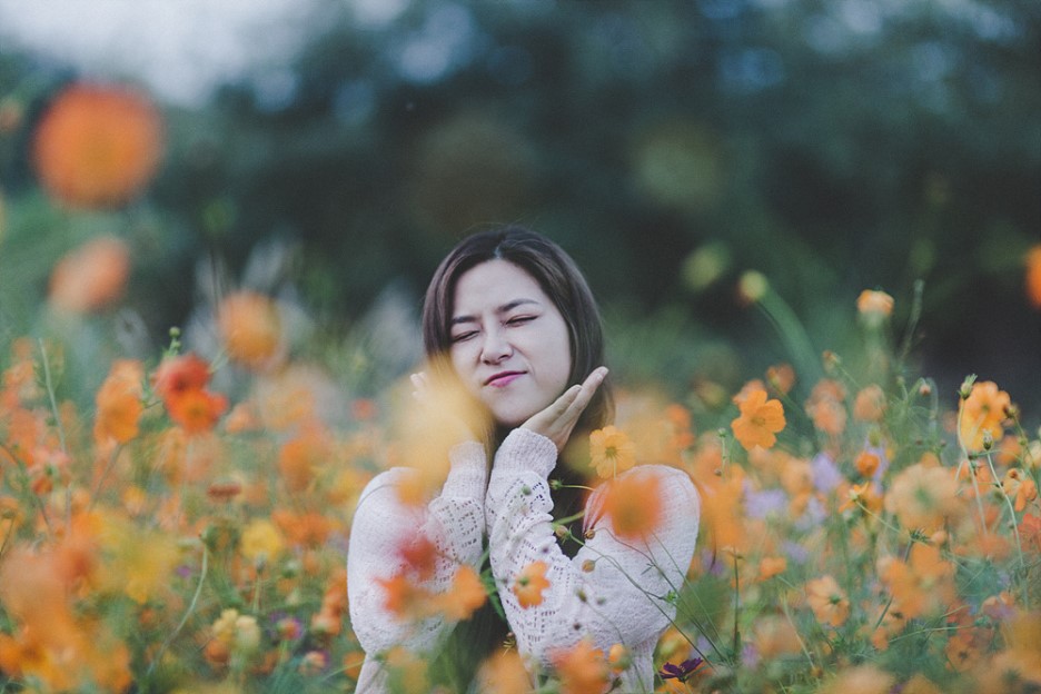  억새축제가 한창인 서울 하늘공원에서
