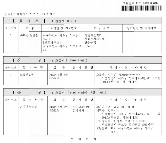  인터넷 등기부등본 열람 및 발급 방법 / 등기부등본 보는 법