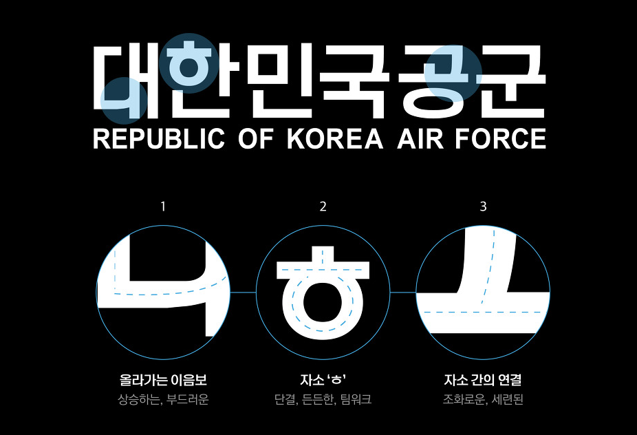 대한민국 공군 전용서체 바른공군체 - 상업용 무료폰트 다운로드