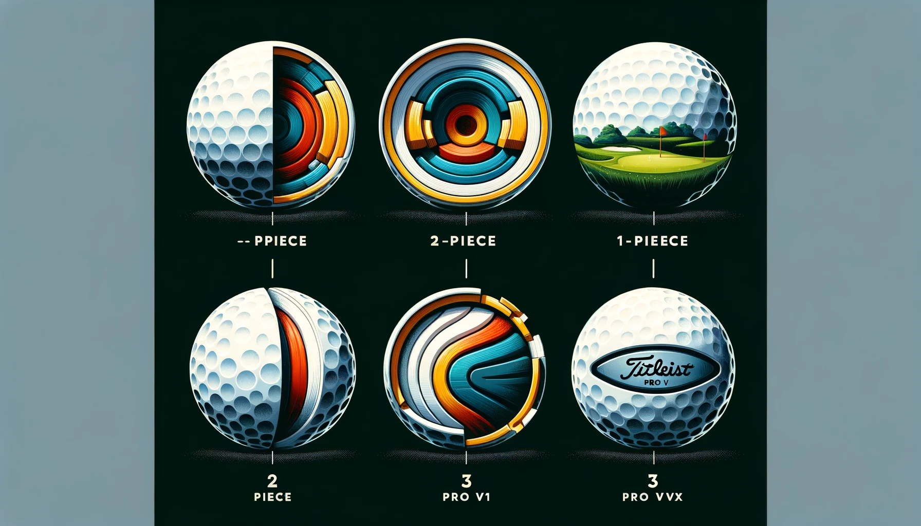 골프 볼 선택 가이드: 다양한 유형과 특성을 고려하여 최적의 골프 볼 찾기 - 골프 볼의 다양한 유형&#44; 2 피스 골프 볼&#44; 3 피스 골프 볼&#44; 타이틀리스트 프로
