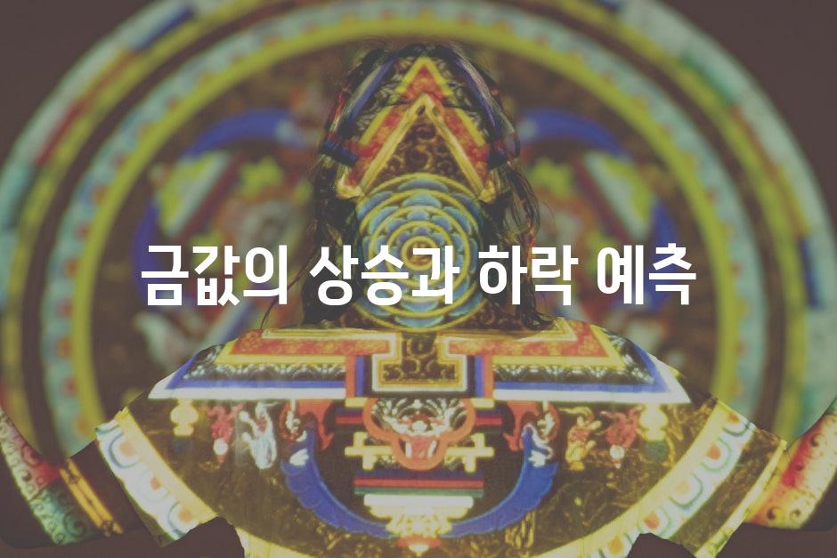 금값의 상승과 하락 예측