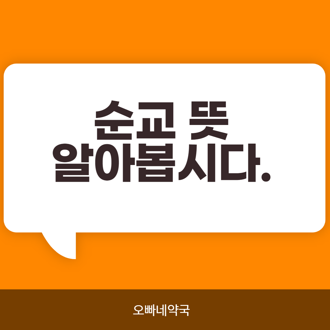  순교뜻? 알아봅시다.