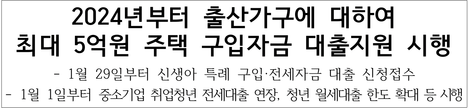  신생아 특례대출 금리, 신청방법 및 접수시작일 한계점.