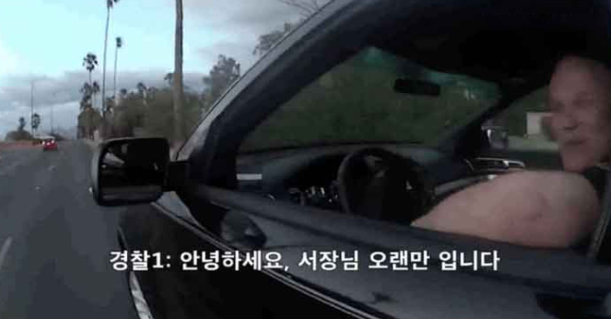  경찰서장을 멈춰세운 미국 경찰