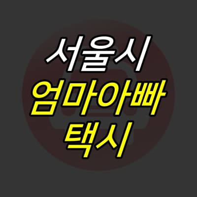 주황색-택시-아이콘-위에-제목이-적혀있다.