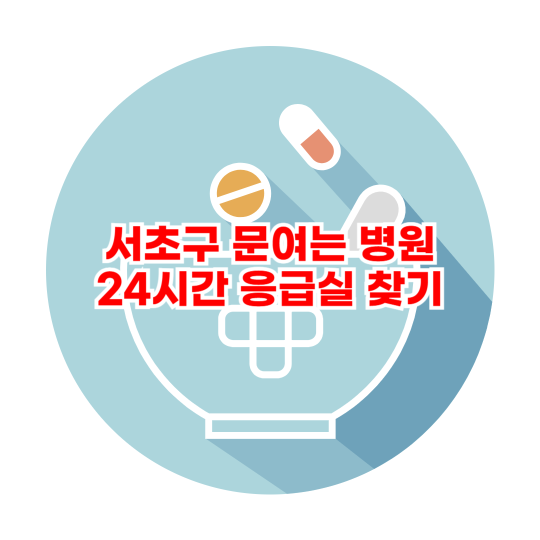 서초구 문여는 병원 24시간 응급실 찾기