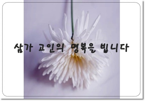 삼가 고인