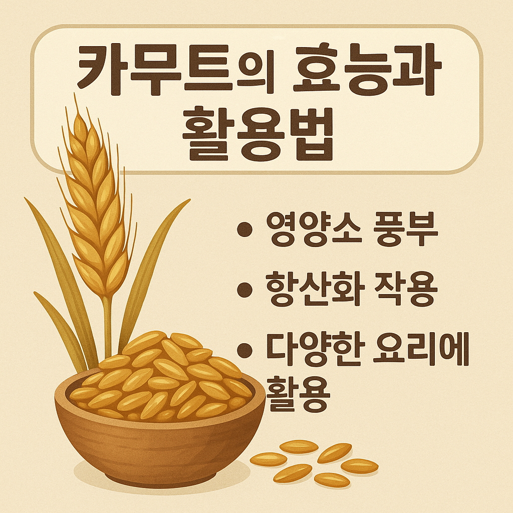 카무트 효능과 활용법
