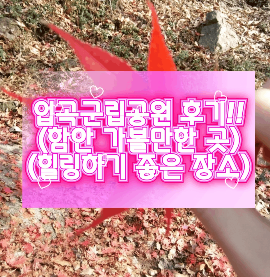  [함안여행 추천] "입곡 군립공원" 힐링하러 가을여행 떠나자