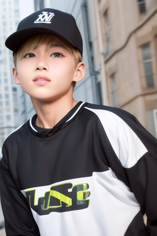  [Boy-114] Free images of teen blond boy in a city background