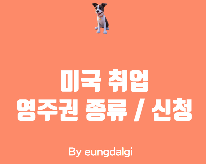  미국 취업, 영주권 종류 / 신청 방법