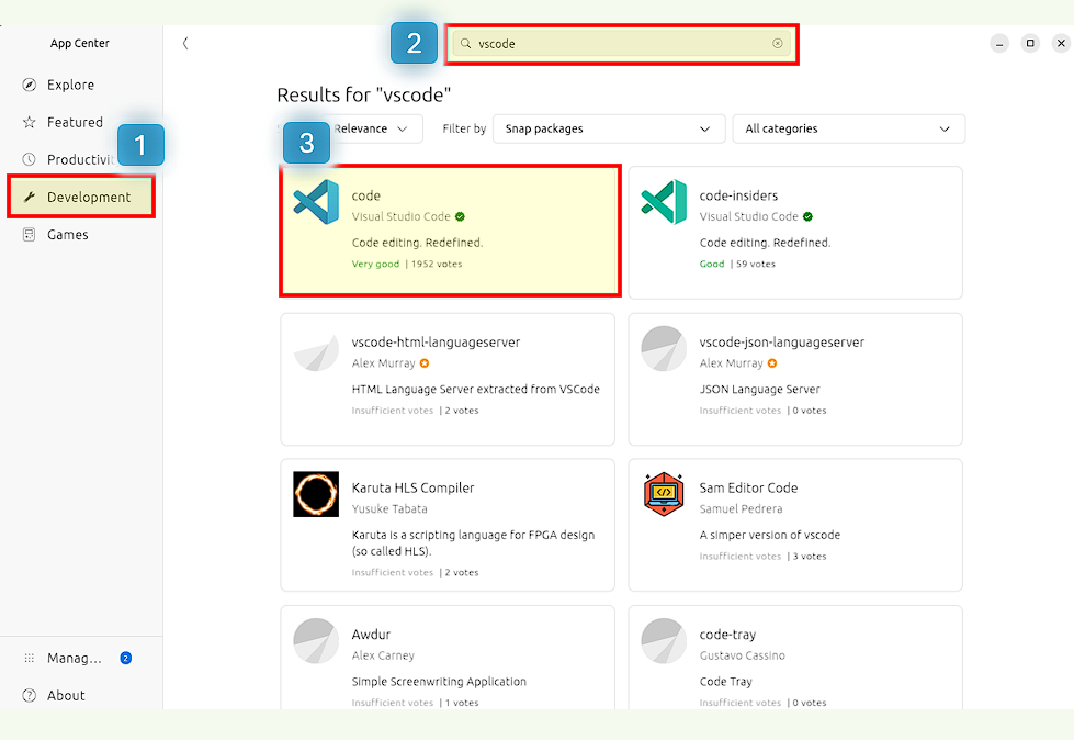 VSCODE 검색 후 프로그램을 설치 합니다.