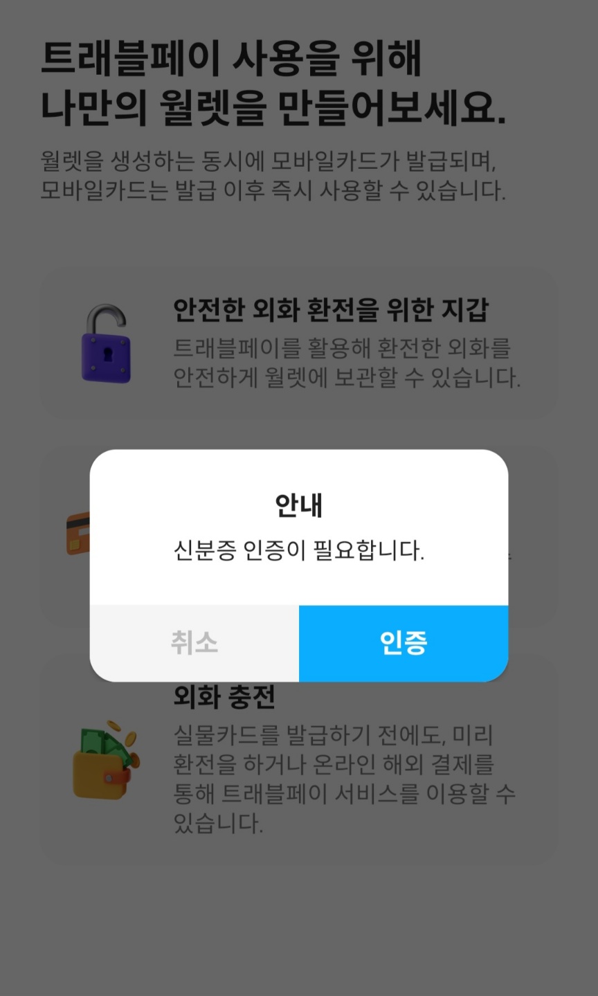 트래블월렛 카드