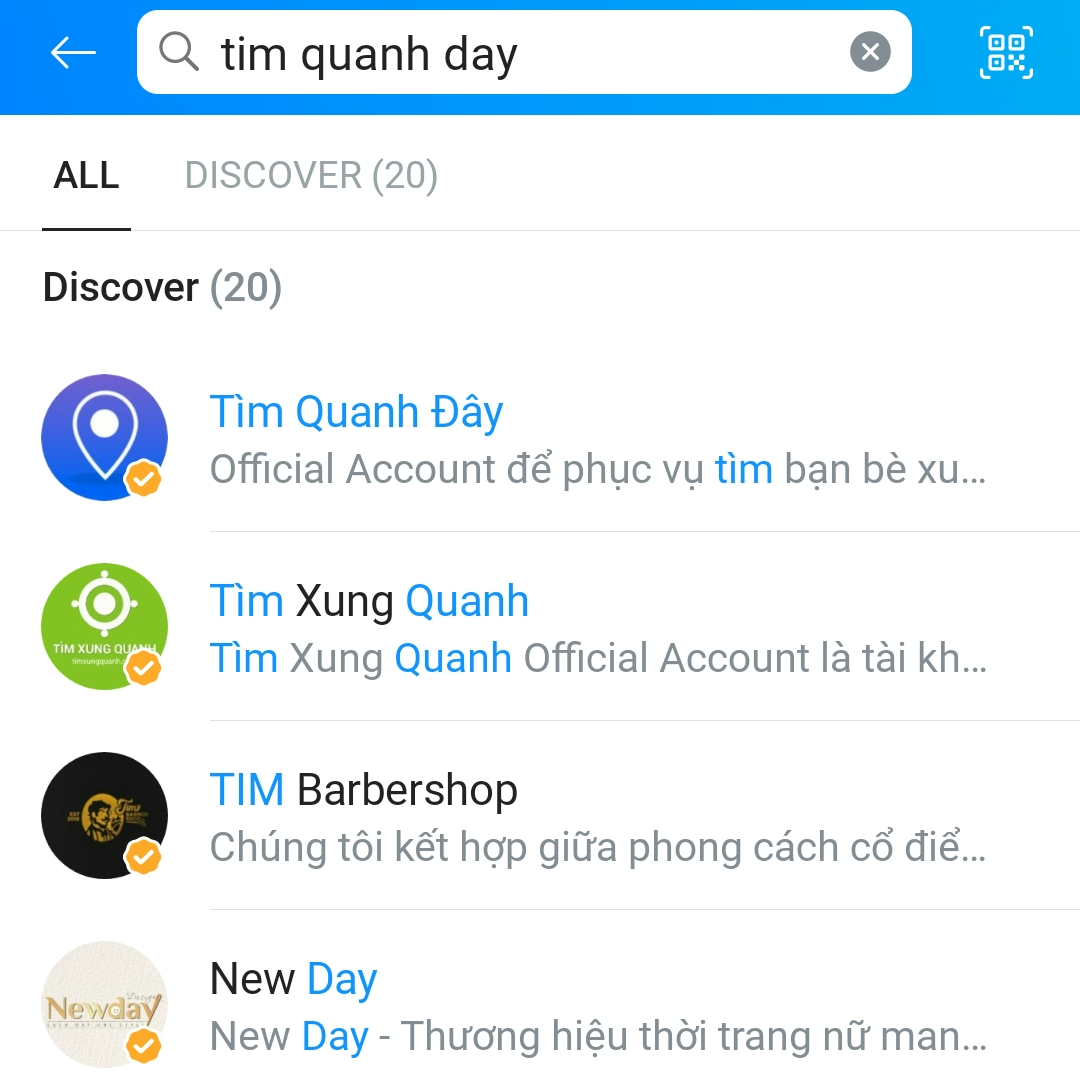 Zalo 주변에서 친구를 찾는 방법