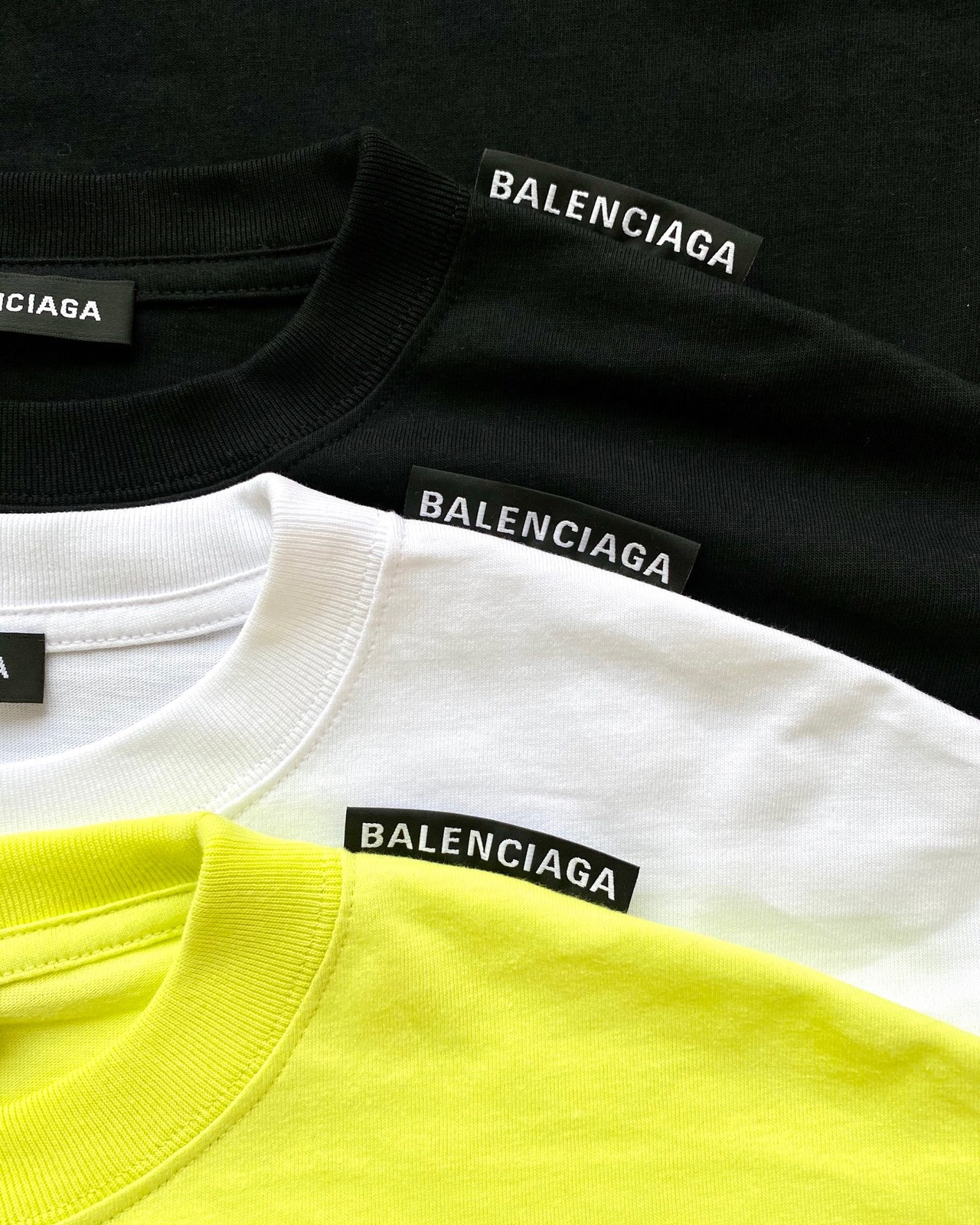  [BALENCIAGA] 발렌시아가 로고 탭 반팔 티셔츠 578139 TEV18 9044 (5 COLOR)