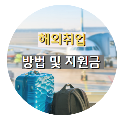  해외취업 준비방법 및 지원금 알아보기(feat.월드잡)