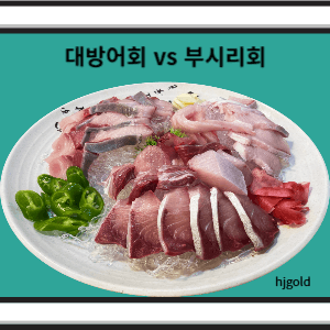 대방어회와 부시리회