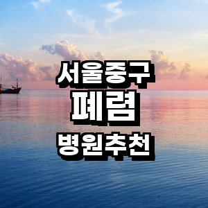 서울 중구 폐렴