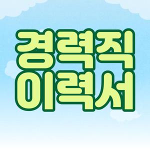 경력직 이력서