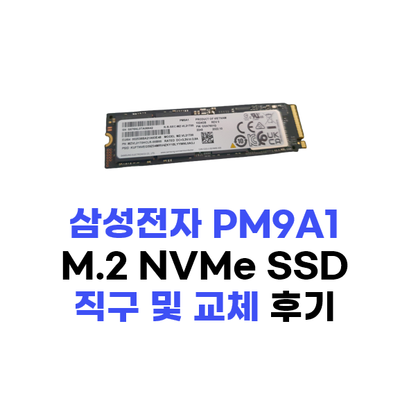  삼성전자 PM9A1 M.2 NVMe 알리익스프레스 블랙프라이데이 세일 구매 후기(HP 16-d1121tx 장착)