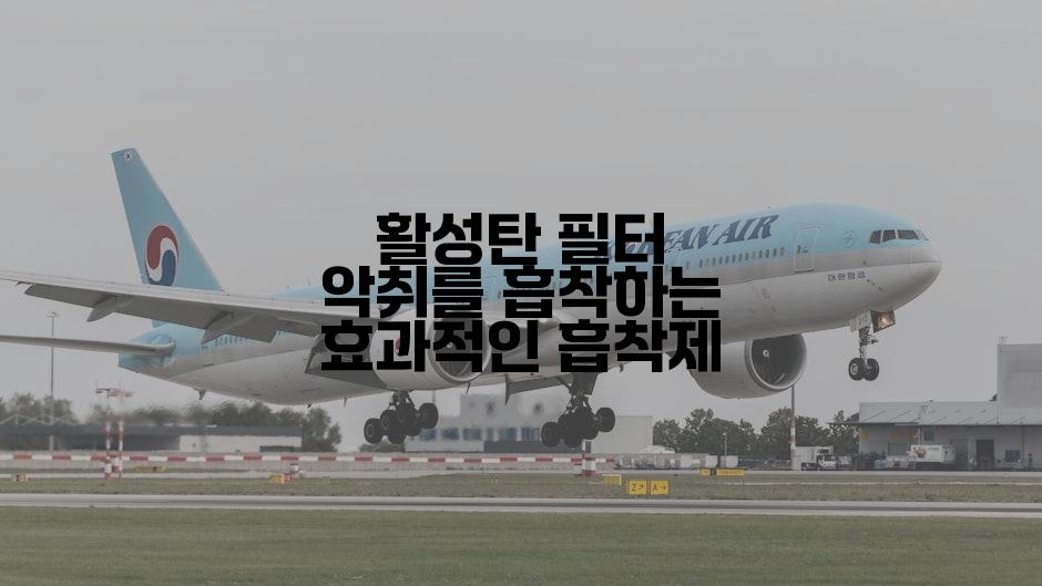 활성탄 필터 악취를 흡착하는 효과적인 흡착제