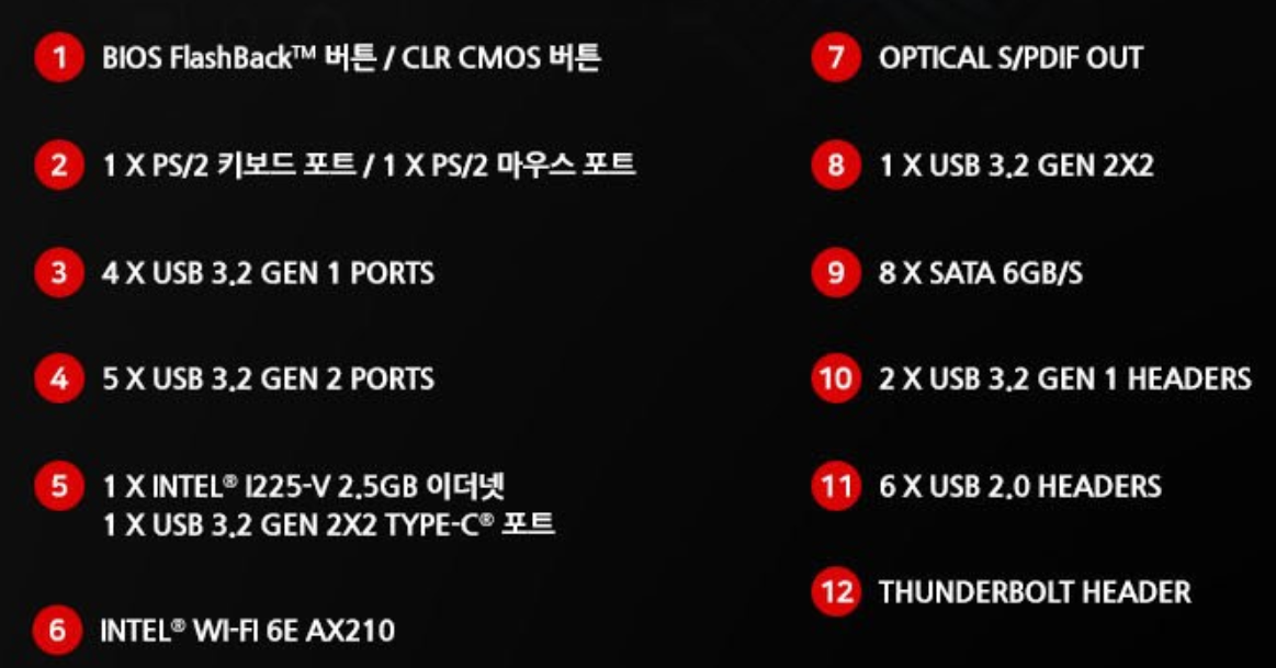 ASUS ROG MAXIMUS XIII 기능