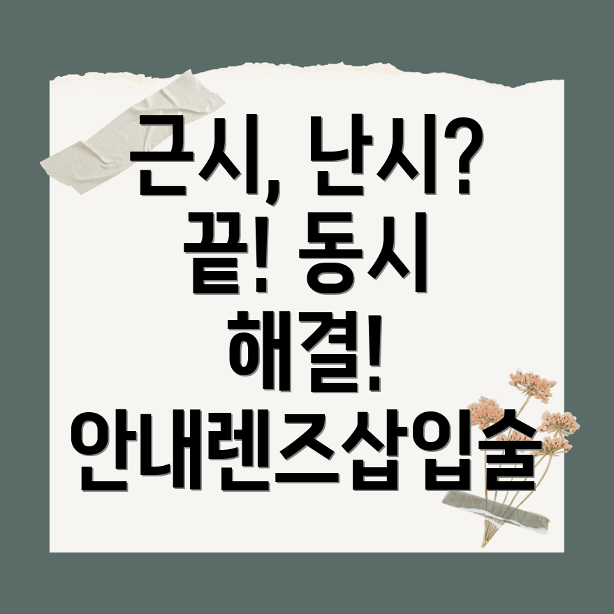 안내렌즈삽입술