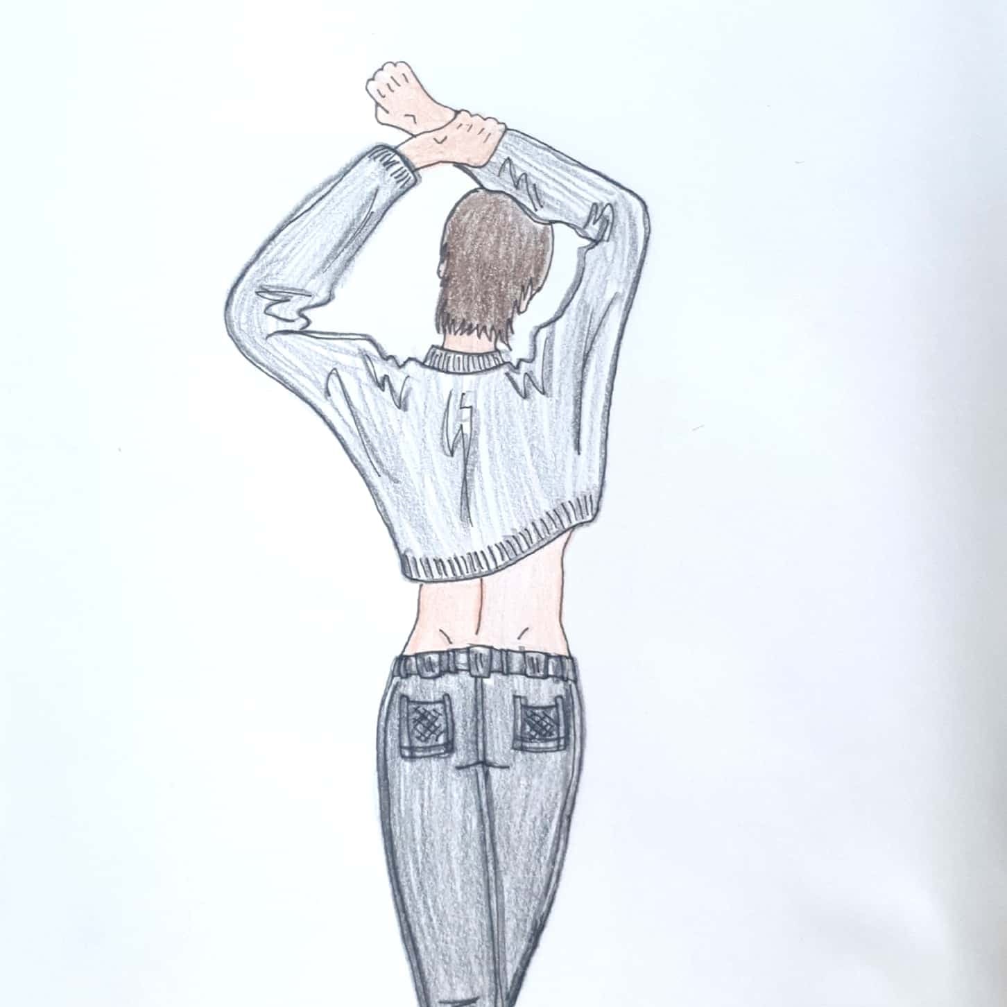  Stretching 스트레칭 / 일러스트 그림 드로잉 / 인물화 그리기