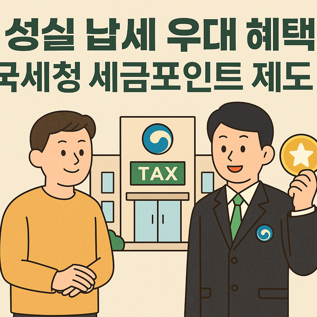국세청 세금포인트 성실 납세 우대