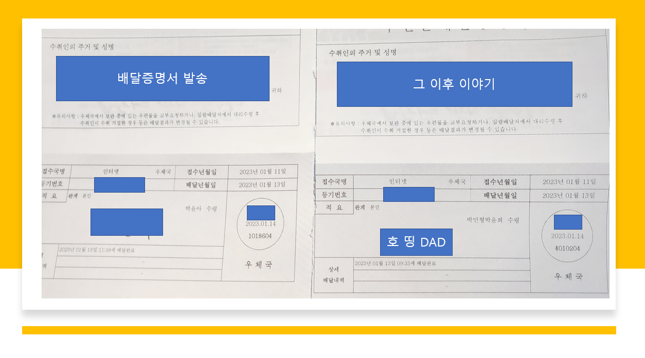  배달 증명 그 이후 일어난 일들 (전세 보증금 반환 내용 증명)