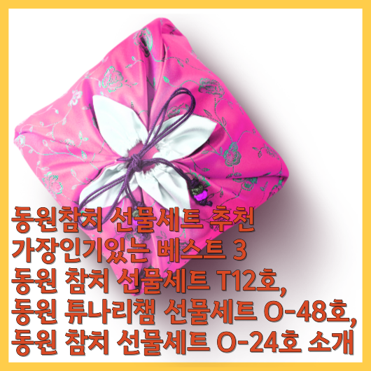  동원참치 선물세트 추천 가장인기있는 베스트 3 동원 참치 선물세트 T12호, 동원 튜나리챔 선물세트 O-48호, 동원 참치 선물세트 O-24호 소개
